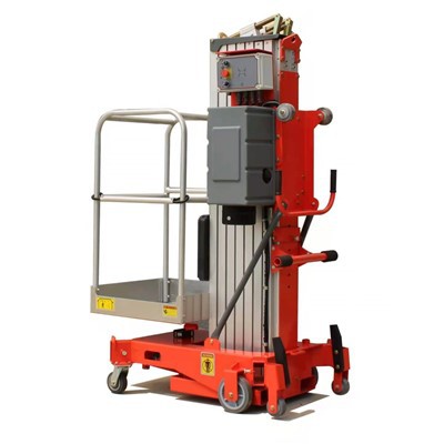 단일 마스트 알루미늄 합금 리프트 플랫폼